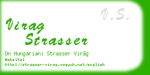 virag strasser business card